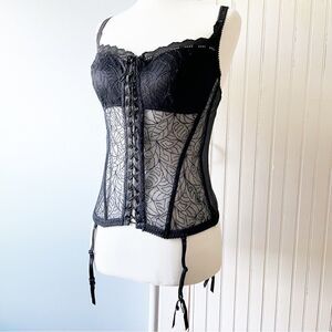 Victoria’s Secret black corset lingerie 34c lace